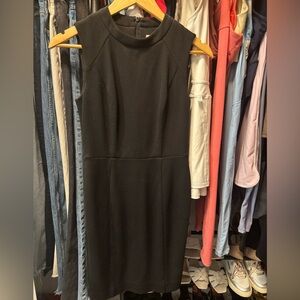 LOFT Black Halter Sheath Mini Dress